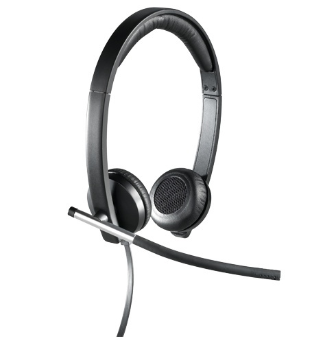 Logitech H650e Stereo con controles para ajustar volumen